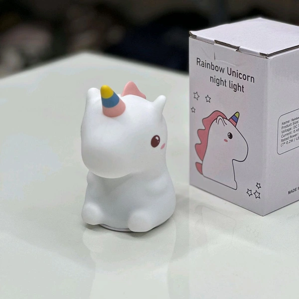 Rainbow Unicorn Night Light – Cute, Soft & Magical!