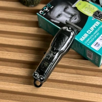 Transparent Body | LED Display | Stainless Steel Blade | Type-C Rechargeable | Face + Hair + Body