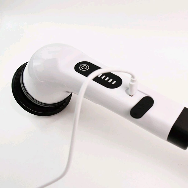 7-in-1 Electric Spin Scrubber Cleaning Brush with Extension Handle – Cordless Rechargeable Power Scrubber (1 Set / 25W)