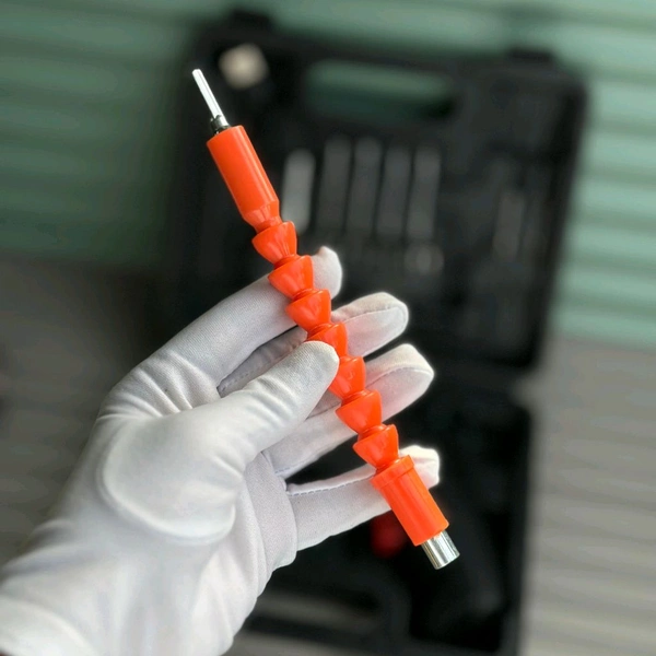 38-in-1 Cordless Rechargeable Screwdriver Drill Kit with LED Light & Flexible Shaft – USB Charging – Portable Toolbox Set for DIY, Home, and Car Repairs