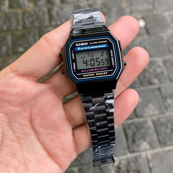 Analog Original multi purpose Digitally operating Machinery Watch - Black