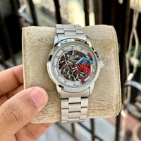 Analog Spider-Man Skeleton Dial Watch