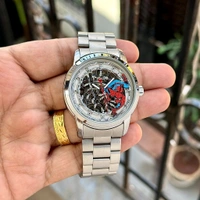 Analog Spider-Man Skeleton Dial Watch