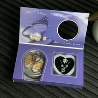 Love Pearl Wish Necklace Gift Set – Real Oyster with Hidden Pearl, Heart Pendant Chain, Romantic Surprise Jewelry for Women, Girls & Couples