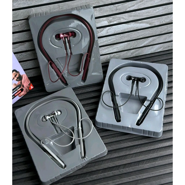 Bluetooth Truly Wireless In Neckband With Mic - Black