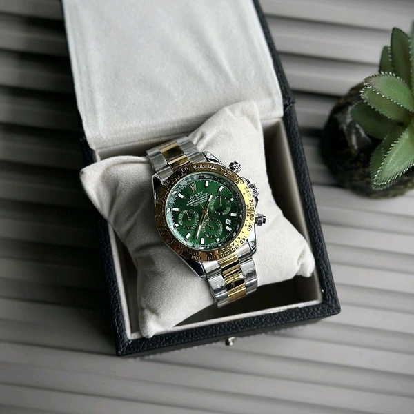 Men’s Classic Analog Watch – Elegant Dial, Date Display, Chronograph Working – Formal & Casual Wear