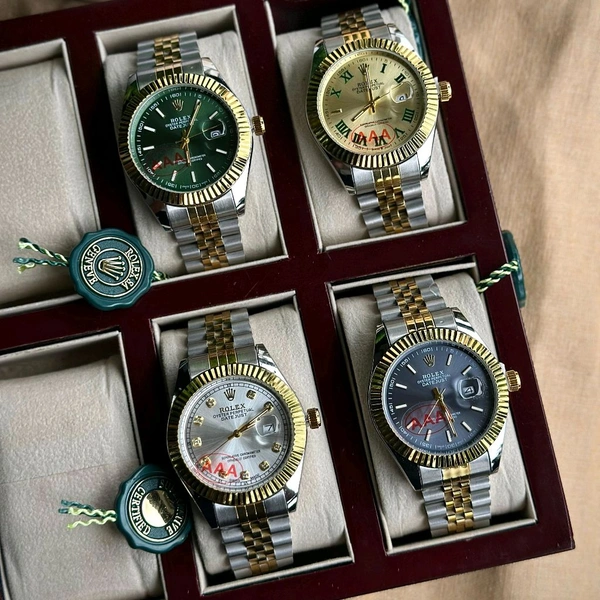 Men’s Classic Analog Watch – Elegant Dial, Date Display, Chronograph Working – Formal & Casual Wear - STB1