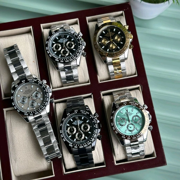 Men’s Classic Analog Watch – Elegant Dial, Date Display, Chronograph Working – Formal & Casual Wear - STB1