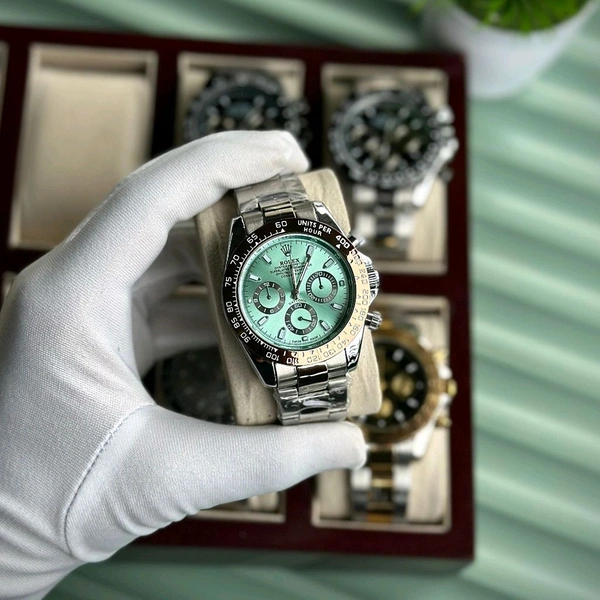 Men’s Classic Analog Watch – Elegant Dial, Date Display, Chronograph Working – Formal & Casual Wear - STB2