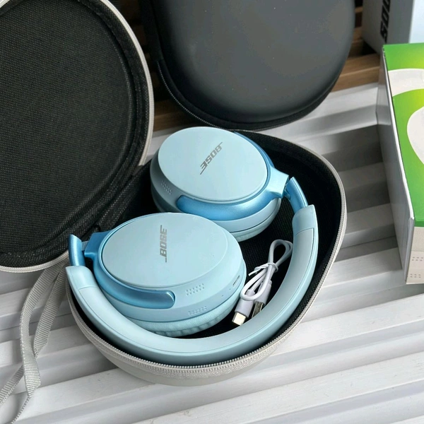 New Wireless Headphones – BT Earphone, Over Ear Headphones With Built-in Mic - Upto 8 Hours Playtime, Heavy Sound And Bass Quality, Perfect For Everyday Use - Blue