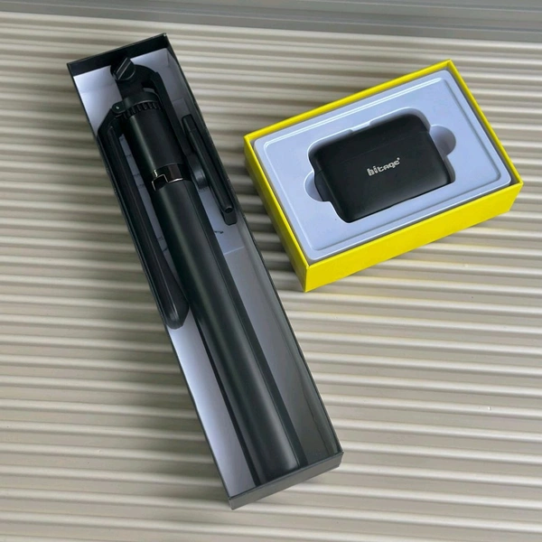 Vlogger's Power Combo – Wireless Collar Mic + Tripod Selfie Stick for Android and iPhone