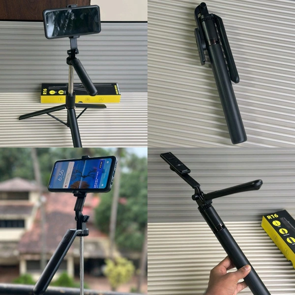 Vlogger's Power Combo – Wireless Collar Mic + Tripod Selfie Stick for Android and iPhone