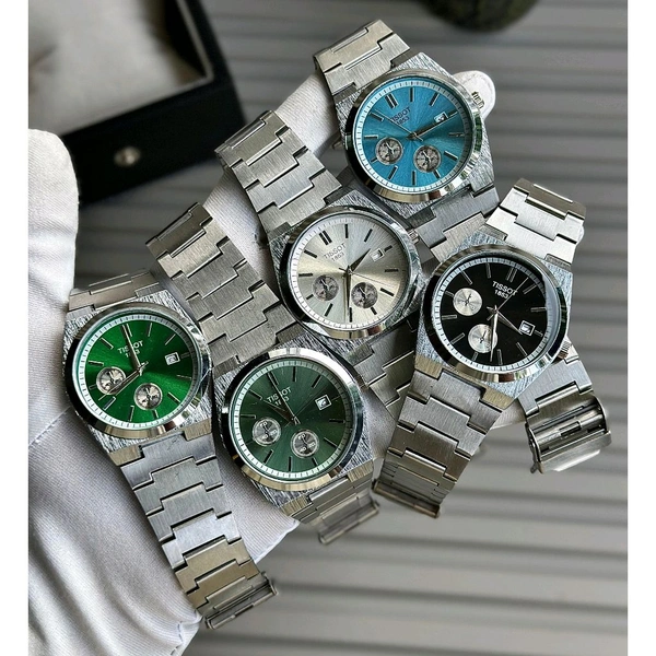 Men’s Classic Analog Watch – Elegant Dial, Date Display, Chronograph Working – Formal & Casual Wear - STB1