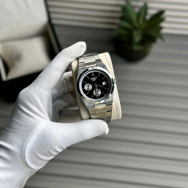 Men’s Classic Analog Watch – Elegant Dial, Date Display, Chronograph Working – Formal & Casual Wear - STB5