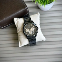 Men’s Classic Analog Watch – Elegant Dial, Date Display, Chronograph Working – Formal & Casual Wear - Black