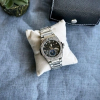 Men’s Classic Analog Watch – Elegant Dial, Date Display, Chronograph Working – Formal & Casual Wear - Black