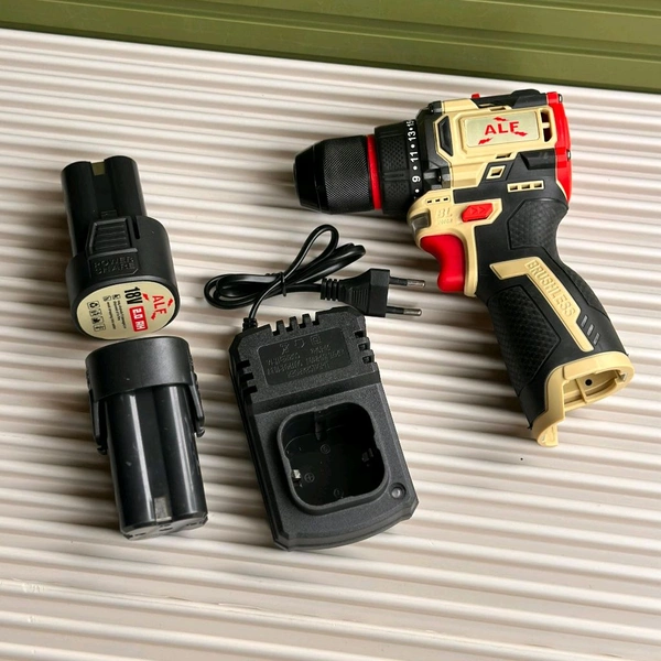 ALF Brushless Cordless Drill Kit | 18V | 2 Batteries + Fast Charger | Professional Power Tools