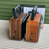 MZ S669 Retro Radio Speaker | AM/FM/SW 3 Band | Classic Clock + USB/TF/Rechargeable