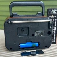 MZ S669 Retro Radio Speaker | AM/FM/SW 3 Band | Classic Clock + USB/TF/Rechargeable