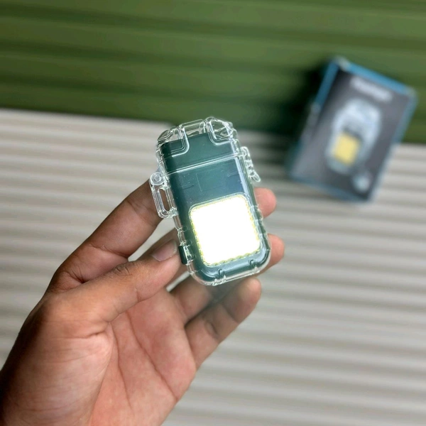 Electric Lighter USB Rechargeable Dual Arc Lighters, Coil lighter with Waterproof Transparent Shell