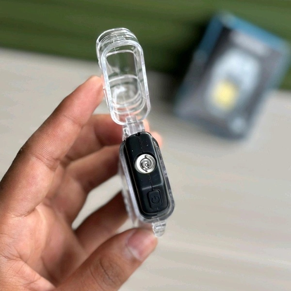 Electric Lighter USB Rechargeable Dual Arc Lighters, Coil lighter with Waterproof Transparent Shell