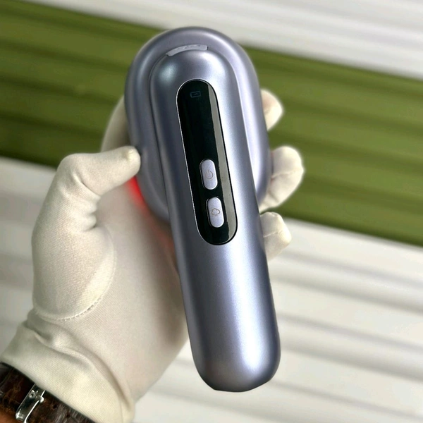 Purple Scalp Massager with Vibration, Red Light Therapy & Mist Function