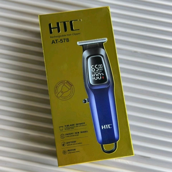 HTC AT-578 | Rechargeable Hair Clipper with Digital Display