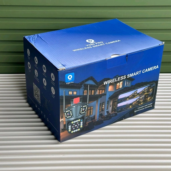 V380 Pro Wireless Smart Camera – 355° PTZ, AI Motion Detection, Night Vision, Waterproof, SIM Support 