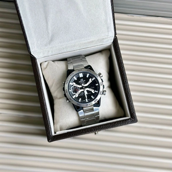 Men’s Classic Analog Watch – Elegant Dial, Date Display, Chronograph Working – Formal & Casual Wear - STB1