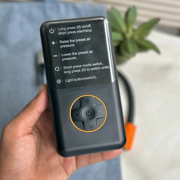 Smart Portable Tire Inflator – Digital 150 PSI Air Pump for Car, Bike & Sports with Rechargeable Battery