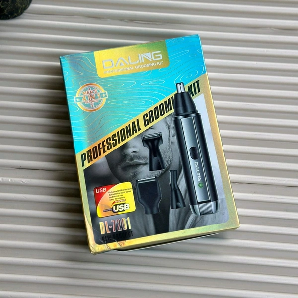 Daling 4-in-1 Professional Grooming Kit – Nose, Beard, Eyebrow & Detail Trimmer | USB Rechargeable