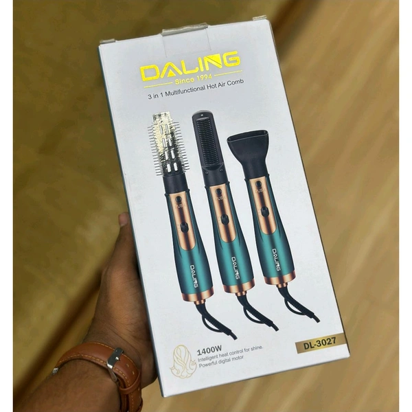 3 in 1 Hot Air Hair Styler Comb – Dry, Straighten & Volumize in One Tool (1400W)