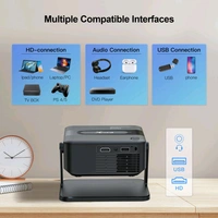 Mini Portable Projector 4K Support | HDMI Home Cinema Projector | Compact & Adjustable