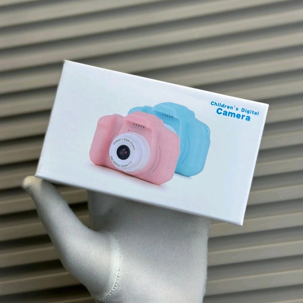 Kids Digital Camera with Screen – 1080P Photo & Video, Rechargeable, USB Cable, Cartoon Design – Perfect for Boys & Girls - Mint Blue