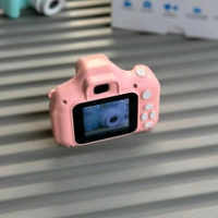 Kids Digital Camera with Screen – 1080P Photo & Video, Rechargeable, USB Cable, Cartoon Design – Perfect for Boys & Girls - Pink