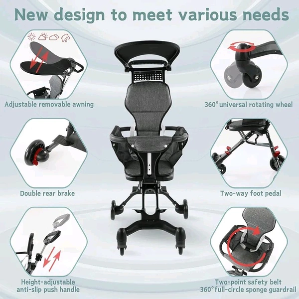 Lightweight Baby Travel Stroller | Portable Foldable Toddler Stroller for Airplane & Daily Use