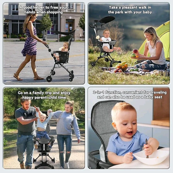 Lightweight Baby Travel Stroller | Portable Foldable Toddler Stroller for Airplane & Daily Use
