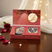 Love Pearl Wish Necklace Gift Set – Real Oyster with Hidden Pearl, Heart Pendant Chain, Romantic Surprise Jewelry for Women, Girls & Couples