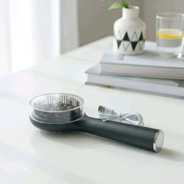 Electric Scalp Massage Comb – With Vibration & LED Therapy