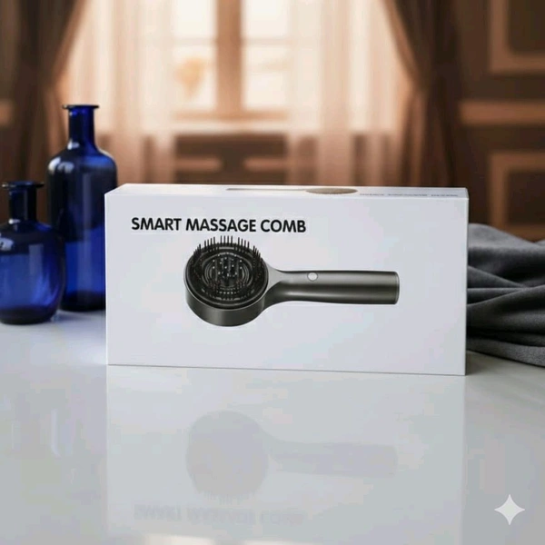 Electric Scalp Massage Comb – With Vibration & LED Therapy