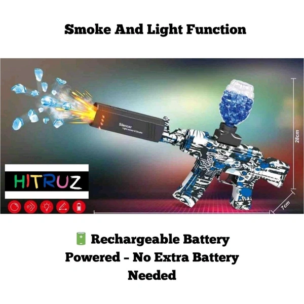 Electric Gel Blaster Toy Gun with Water Beads | Rechargeable Water Bead Shooting Toy for Outdoor Play