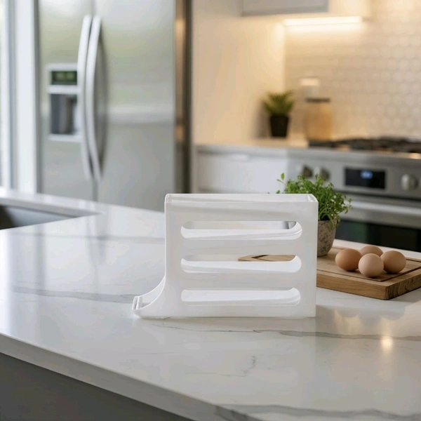 Rotating Egg Storage Box for Refrigerator | 3 Layer Rolling Egg Holder Organizer