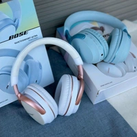 Wireless Earphone Headphones For Music Lovers & Professionals - Suitable for Travel, Office & Home, 5-6 Hours Playback Time, High Quality Model - Blue