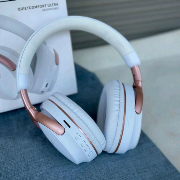 Wireless Earphone Headphones For Music Lovers & Professionals - Suitable for Travel, Office & Home, 5-6 Hours Playback Time, High Quality Model - White