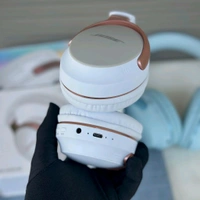 Wireless Earphone Headphones For Music Lovers & Professionals - Suitable for Travel, Office & Home, 5-6 Hours Playback Time, High Quality Model - White