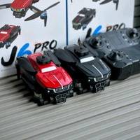 J6 Pro Foldable Camera Drone with Dual Battery | Brushless Motor Drone with HD Camera, Obstacle Avoidance & 360° Flip | Beginner Friendly Quadcopter (14+) - Red