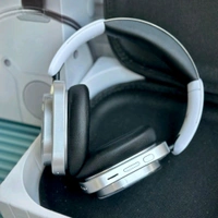 Wireless Earphone Headphones For Music Lovers & Professionals - Suitable for Travel, Office & Home, 5-6 Hours Playback Time, High Quality Model - Silver