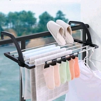 Adjustable Balcony Clothes Drying Rack. Dry clothes without using extra floor space.