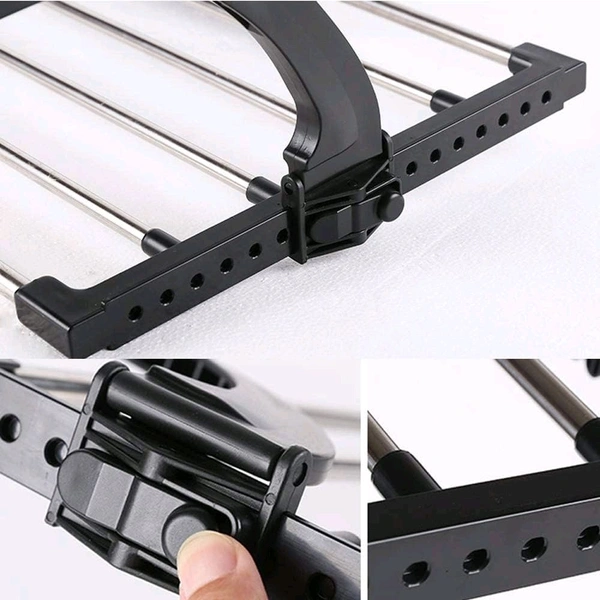 Adjustable Balcony Clothes Drying Rack. Dry clothes without using extra floor space.