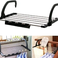 Adjustable Balcony Clothes Drying Rack. Dry clothes without using extra floor space.